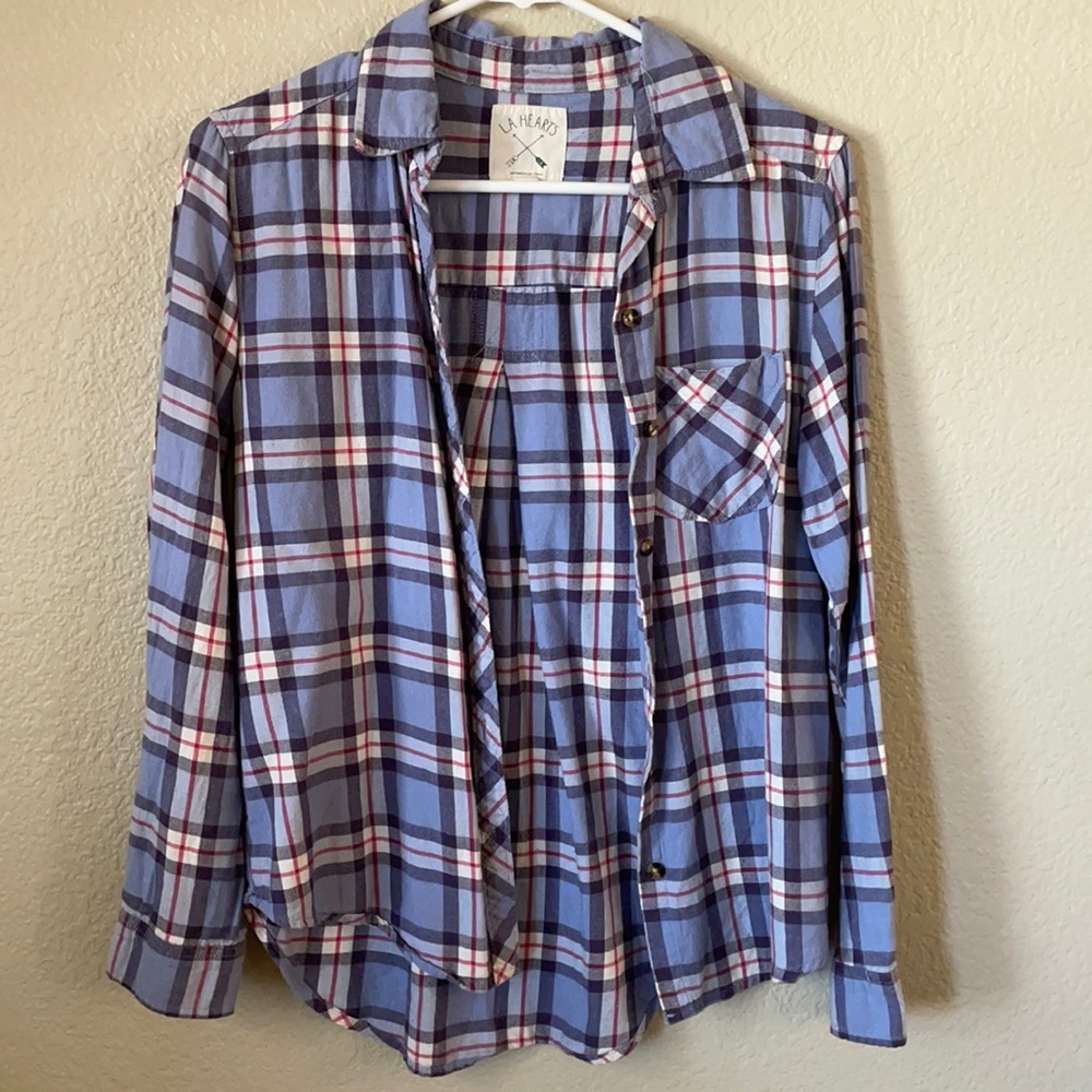 LA Hearts flannel